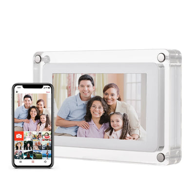 10.1" WiFi Acrylic Digital Photo Frame, 8GB Memory, Frameo App Sharing