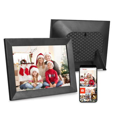 10.1" WiFi Digital Photo Frame, 16GB Memory, LCD Touch Panel, Auto Rotation, App Sharing