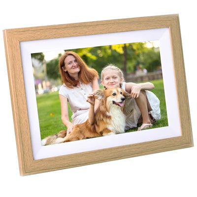 10.1" WiFi Digital Photo Frame, 1280x800 IPS Touch Screen, 16GB Storage, App Photo Sharing