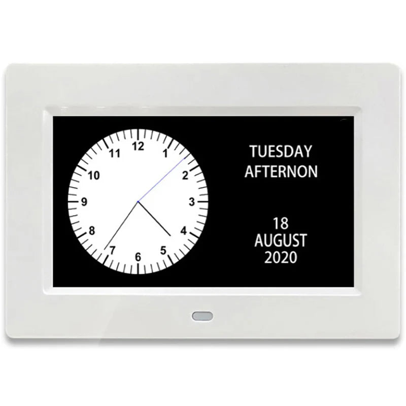 Digital LED Calendar Clock, 12 Alarms, Multi-Language Display, Medicine Reminder, Home Desk & Wall Decor