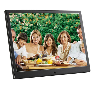 12" Metal LCD Digital Photo Frame, HD 1280x800