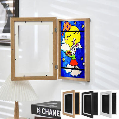 A4/8.5x11" Children's Art Frame, Magnetic Front, Changeable Display for Photos & Drawings