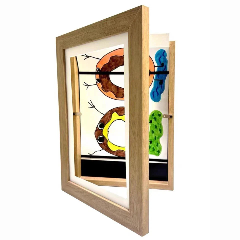 A4/8.5x11" Children's Art Frame, Magnetic Front, Changeable Display for Photos & Drawings