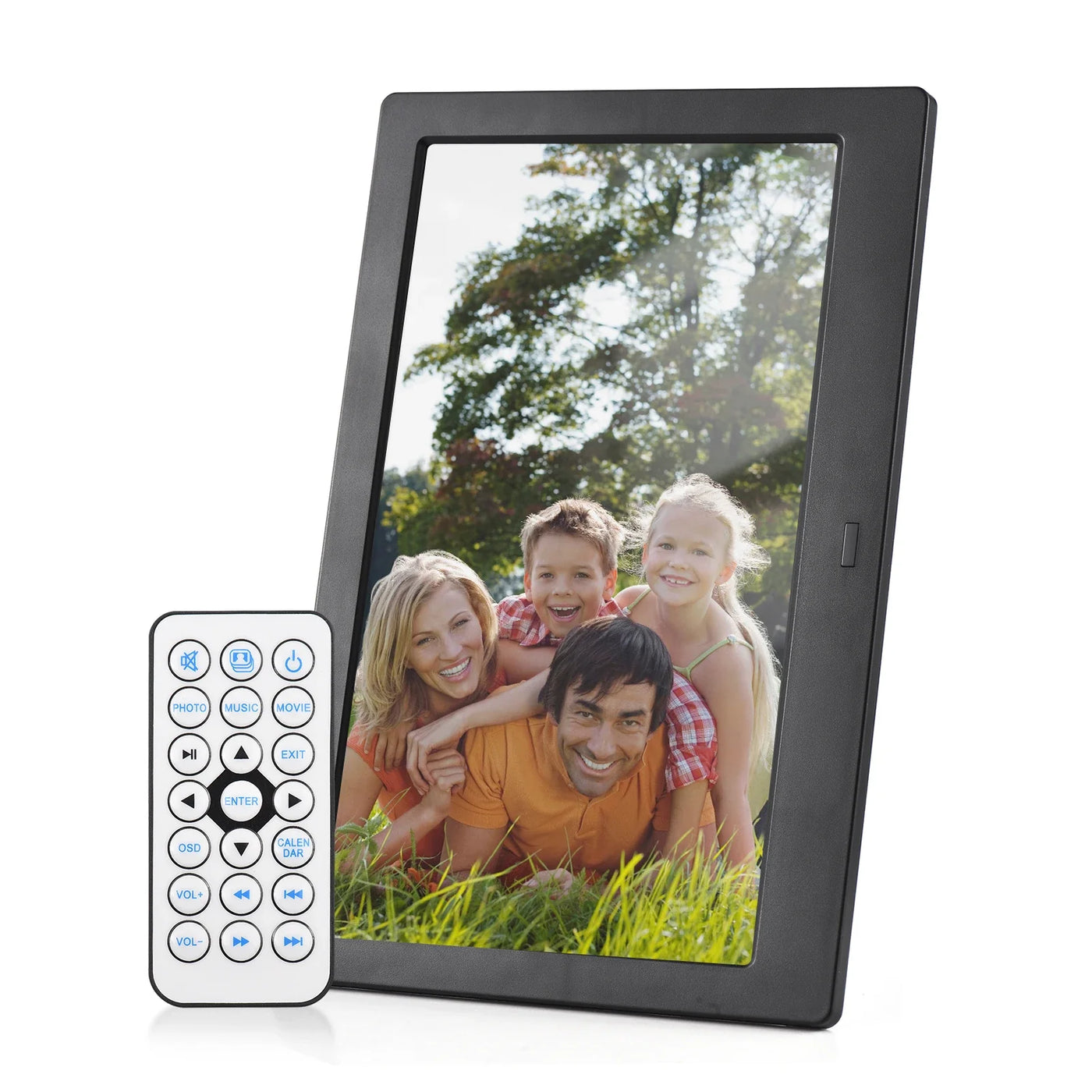 Andoer 10.1" Digital Photo Frame, IPS Screen, Desktop Electronic Album with Remote Control