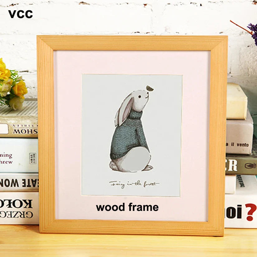 Classic Wooden Square Picture Frame, Wall Hanging