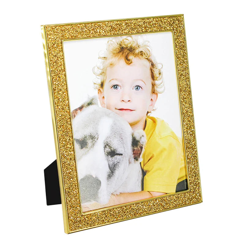 Creative Metal Picture Frame, Gold/Silver/Black, Light Luxury Home Decor