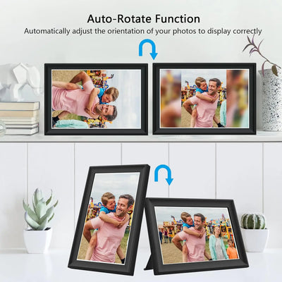 Frameo 10.1" Smart WiFi Digital Photo Frame, 32GB/64GB, 1280x800 IPS HD Touch Screen, Wall Mountable