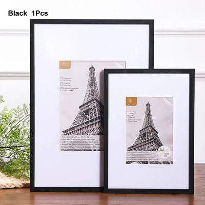 Natural Wooden Photo Frame, Wall Hanging & Desktop Decor, Rectangle Design