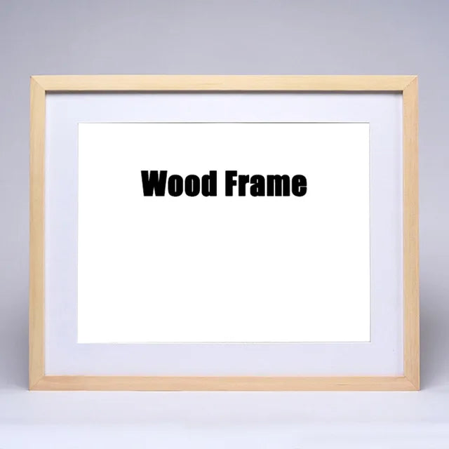 Natural Wooden Classic Photo Frame, A4/A3, Black/White/Coffee Wood, Wall Poster & Certificate Frame