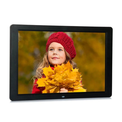 15"/14" HD LED Digital Photo Frame, 1280x800 Widescreen, Suspensible with Holder